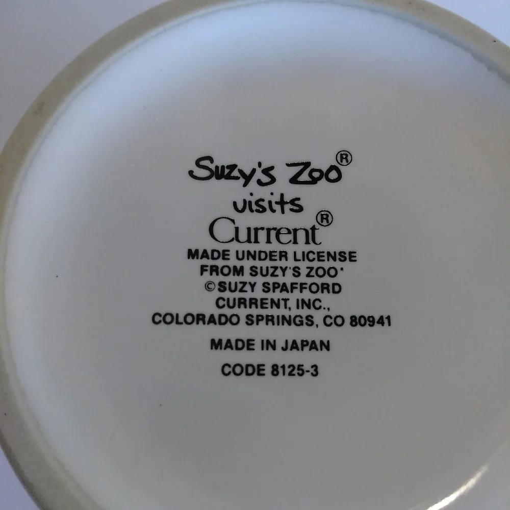 Suzy's Zoo Vintage Collectable Duck Purple Hat Coffee Mug Cup